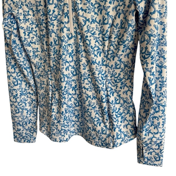 Tommy Bahama Golf & Tennis Blue Coral Reef Quarter Zip Pullover, Size XS - Picture 4 of 8